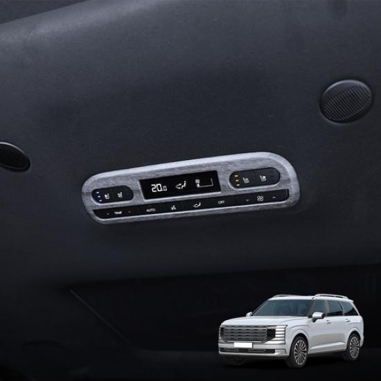 ABS Air Condition Switch Button Panel Cover For Hyundai Palisade LX3 Accessories ABS Wood Grain Pattern