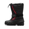 Sorel Kids' Flurry Boots, Size 20.0cm, Black, Bright Red