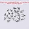 30pcs/lot 9 10 11 12 13 15mm Stainless Steel Lobster Clasp Hooks For DIY Necklace Bracelet Chain Fashion Jewelry Making Findings