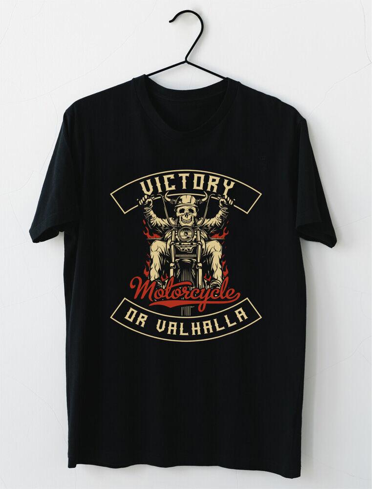 

Классическая футболка унисекс Victory Motorcycle Or Valhalla Norse Viking