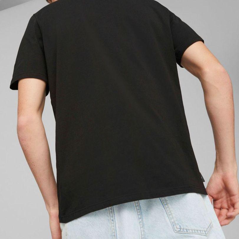 Puma Graphics Graffiti Tee with Cartoon Print, Vintage American Sport, Breathable, Quick-Dry, Crew Neck, Regular Sleeve Men Tops Black 622553-01