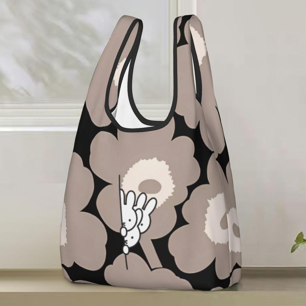Asamike Eco Large Stylish Shopping Cute Miffy Popular Shopping Eco Tote Convenience Store Compact Bag Bag, Capacity, Bag, Design, Bag, Bag, Bag, Bag,