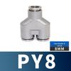 304 Stainless Steel Pneumatic Quick Connectors: High-Pressure Resistant Straight Reducer and Quick Connect Tee