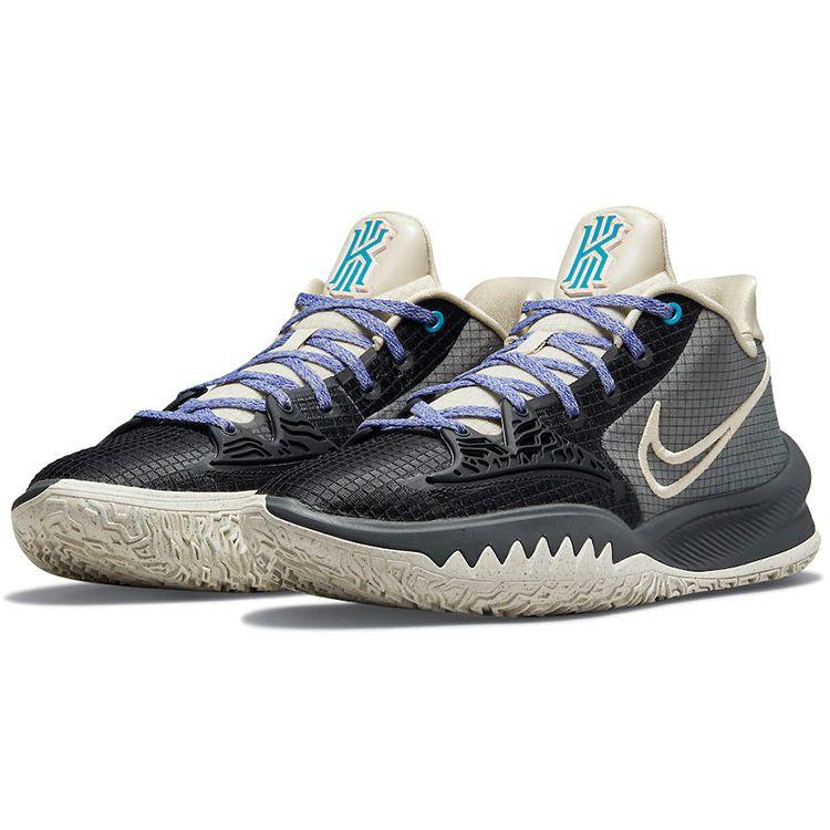 Nike Kyrie Low 4 Black Rattan Men Sneakers Dark-Smoke-Grey Cyber-Teal CW3985-003