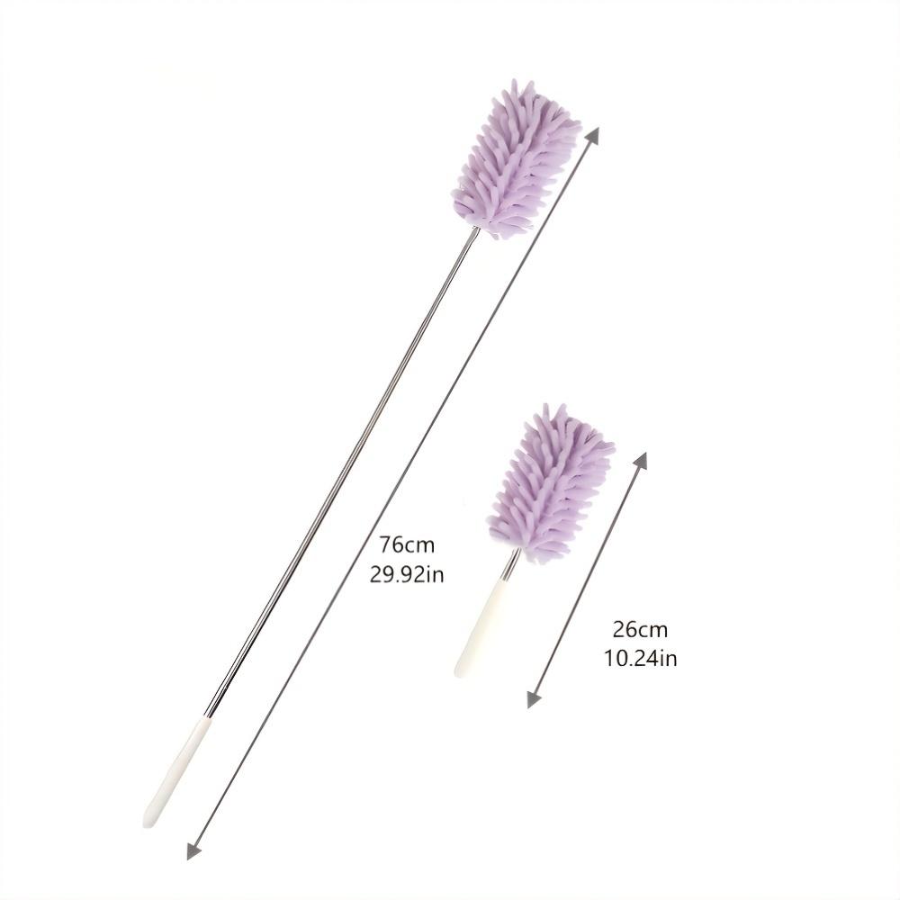 Nordic Wind Chenille Dust Duster, Telescopic Feather Duster for Home, No Battery Required, for Living Room, Bedroom, Outdoor, Wall, Furniture Cleaning