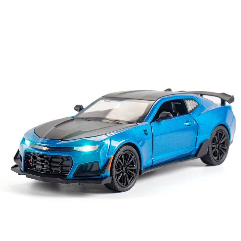 1:24 Chevrolet Camaro Alloy Die-cast Sports Car Model Toy Simulation Vehicle Pull-back Toy Children Boy Gift Trendy Ornaments Decoration