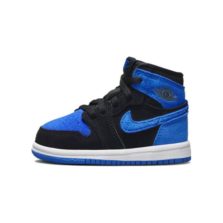 Air Jordan 1 Retro High OG TD Royal Reimagined Baby Sneakers Blue Black Royal-Blue FD1413-042