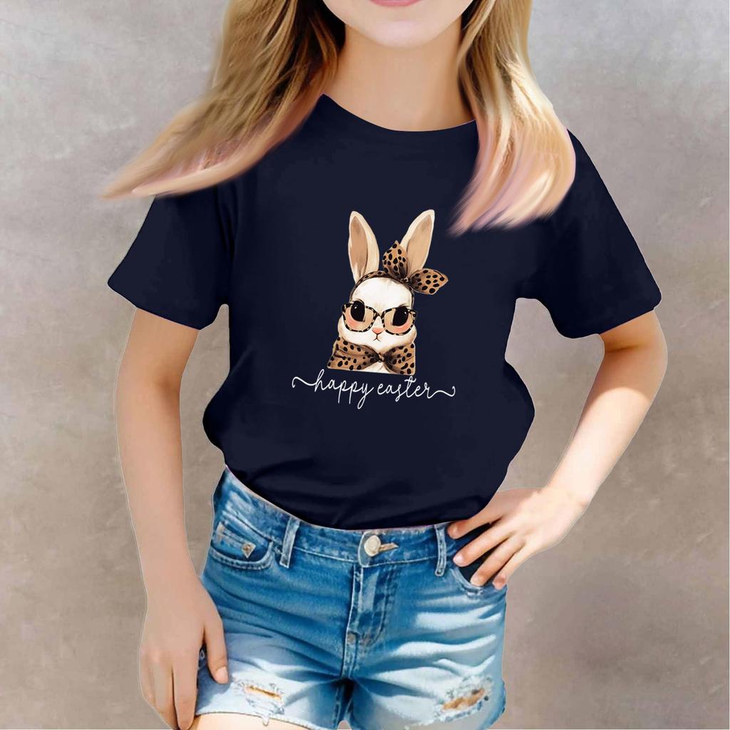 T-shirts för småbarnsflicka, pojkar, barntopp, pojkar och flickor, tryckt kortärmad t-shirt