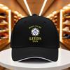 1 st Leeds FC Supporter Keps Lätt Andningsbar Polyester med Justerbar Snapback Svart med Vit Gul Logotyp