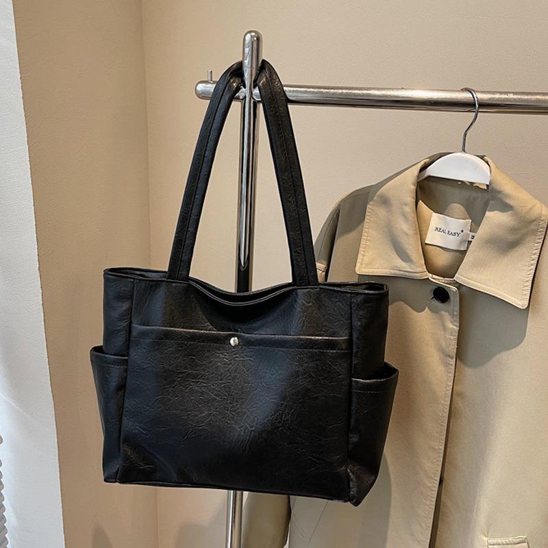 Large Capacity Crossbody Solid Color Shoulder Bag