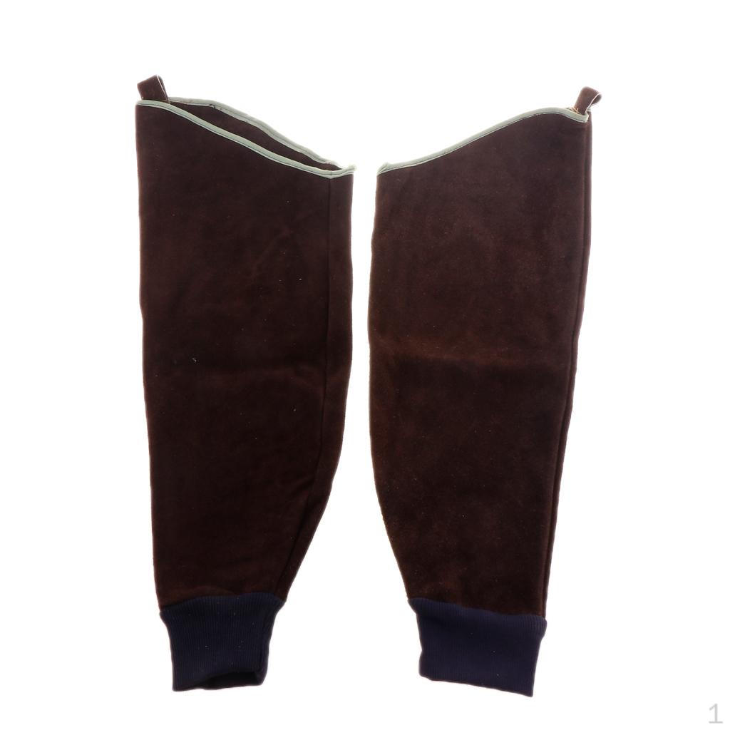 Сварочные нарукавники из коровьей кожи коричневый