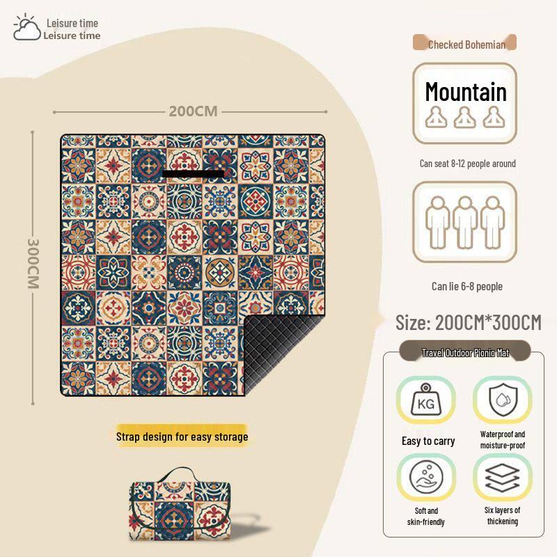 Thickened Portable Non-Slip Outdoor Baby Crawling & Picnic Mat