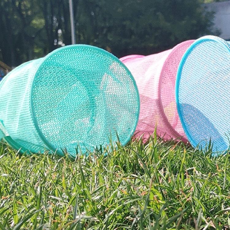 Reusable Kids Beach Play Shoulder Bag Zippered Mesh Storage Bag with Adjustable Strap For Seashells Hunting Sand Game