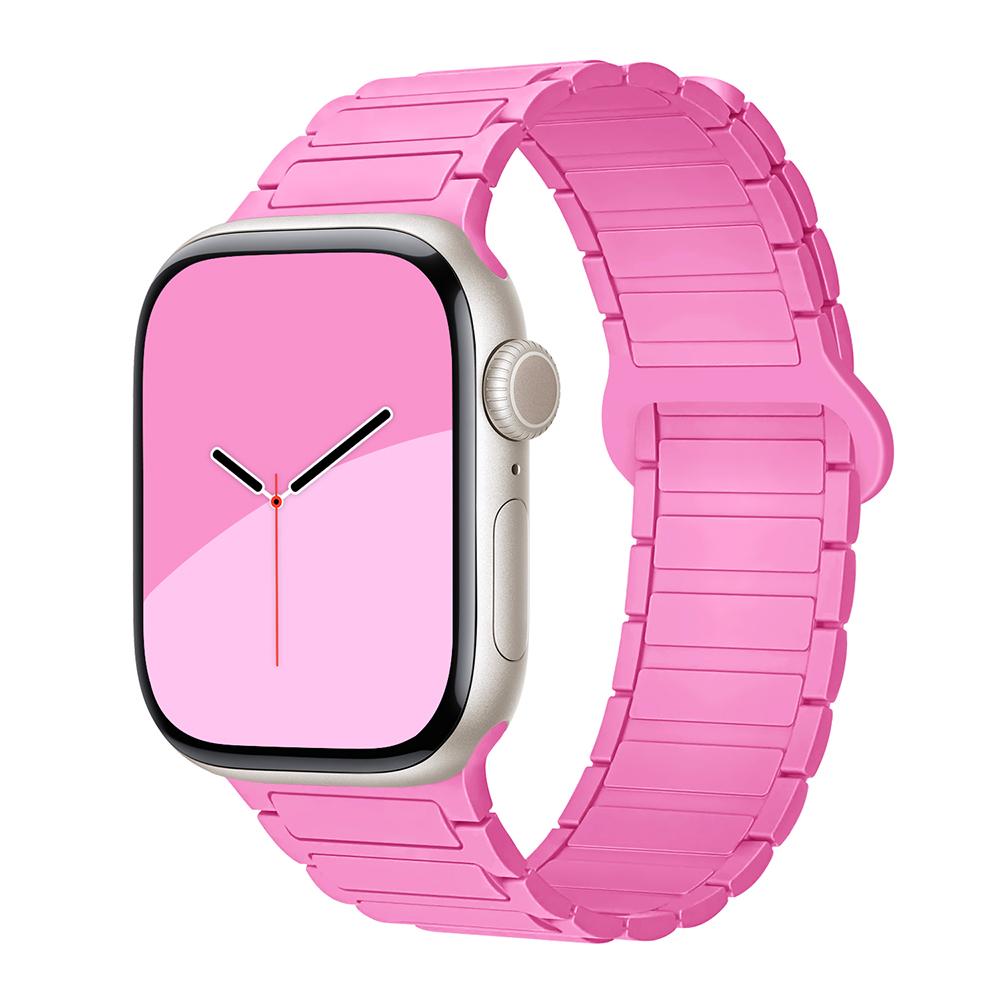 bands for Apple Watch strap 40mm 46mm 45mm 44mm 41mm 49mm Magnetic Silicone correas Bracelet iWatch Series 11 10 9 8 Se ultra2 3
