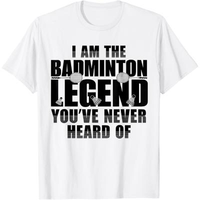 Rolig Badminton T-shirt Herr Dam Badmintonspelare T-shirt
