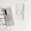 For  Magnetic Matte Case for Samsung Galaxy Z Fold 7 6  4 Zfold7 Wireless Charging Hinge Protection Transparent Cover