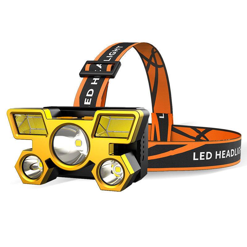 USB Rechargeable LED Headlamp - Super Bright, Long-Range for Camping, Night Fishing, and Outdoor Adventures