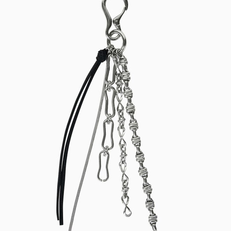 

Freemario Suede Chain Keyring [Black] black