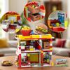 HOGOKIDS 2 in 1 City Burger Truck Shop House Kit