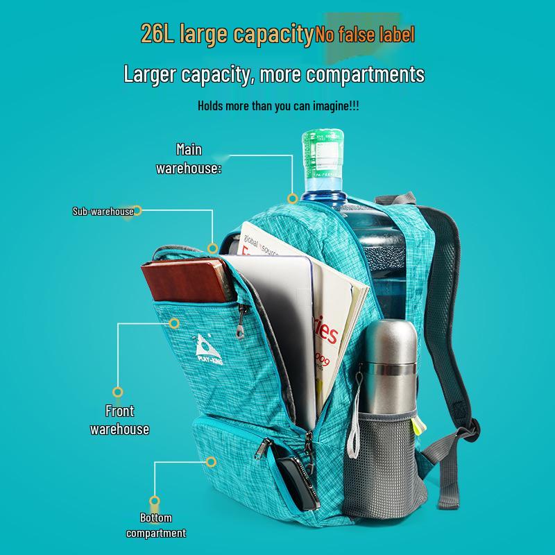 Lightweight Foldable Outdoor Backpack for Travel, Sports, Hiking, and Camping