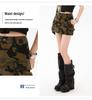 2026 Spring Women's Spicy Workwear Multi-Pocket Denim Mini Skirt
