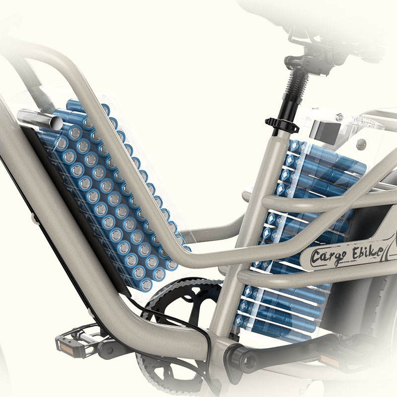 Potenza del motore della bicicletta elettrica EUYBIKE W1: 250W, Batteria: 2*48V30AH, pneumatici CST 20" x 4.0", Velocità massima: E-bike Utilitaria 25 KM/h