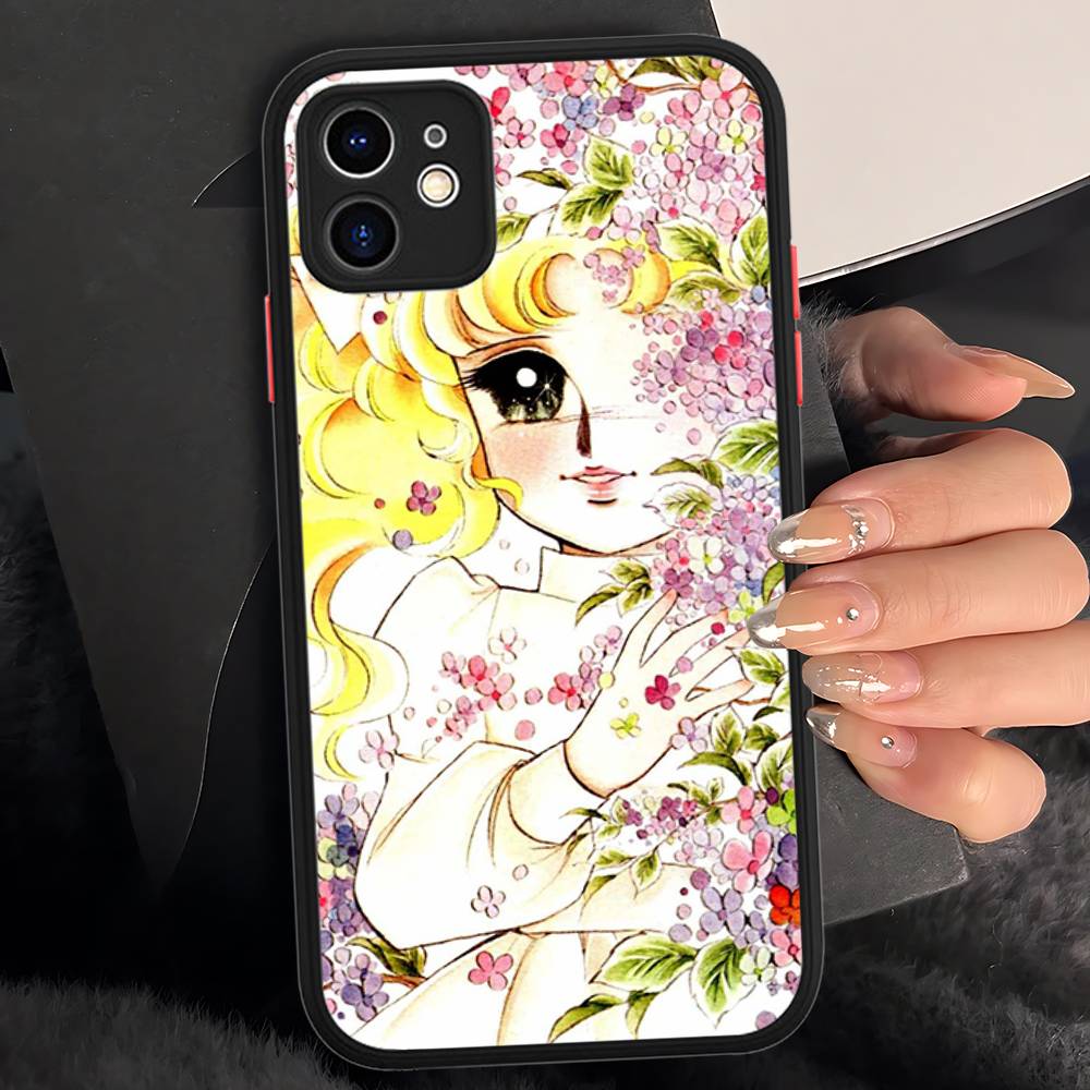 Manga Candy Für iPhone 15 16 Pro Max 11 12 13 14 XS XR X Plus 16E Matt Transluzente Handyhülle