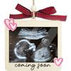 Baby Ultrasound Picture Frame Ornament, Pregnancy Announcement for Grandma Grandpa, Sonogram Picture Frame Ornament, Expecting Baby Gift for New