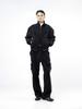 Chaenseseunoi Fleece String Cargo Pants - Black /M244Pt05Bk