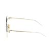 Gucci Spring Summer 2023 Half Frame Mirrored Letter Logo Decorated Sunglasses Women Sunglasses Gold GG1279S-002
