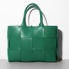 Genuine Leather Bag 2026 Autumn/Winter New Woven Tote Bag Cowhide  European and American Foreign Trade Bags Checker Handbag Leather