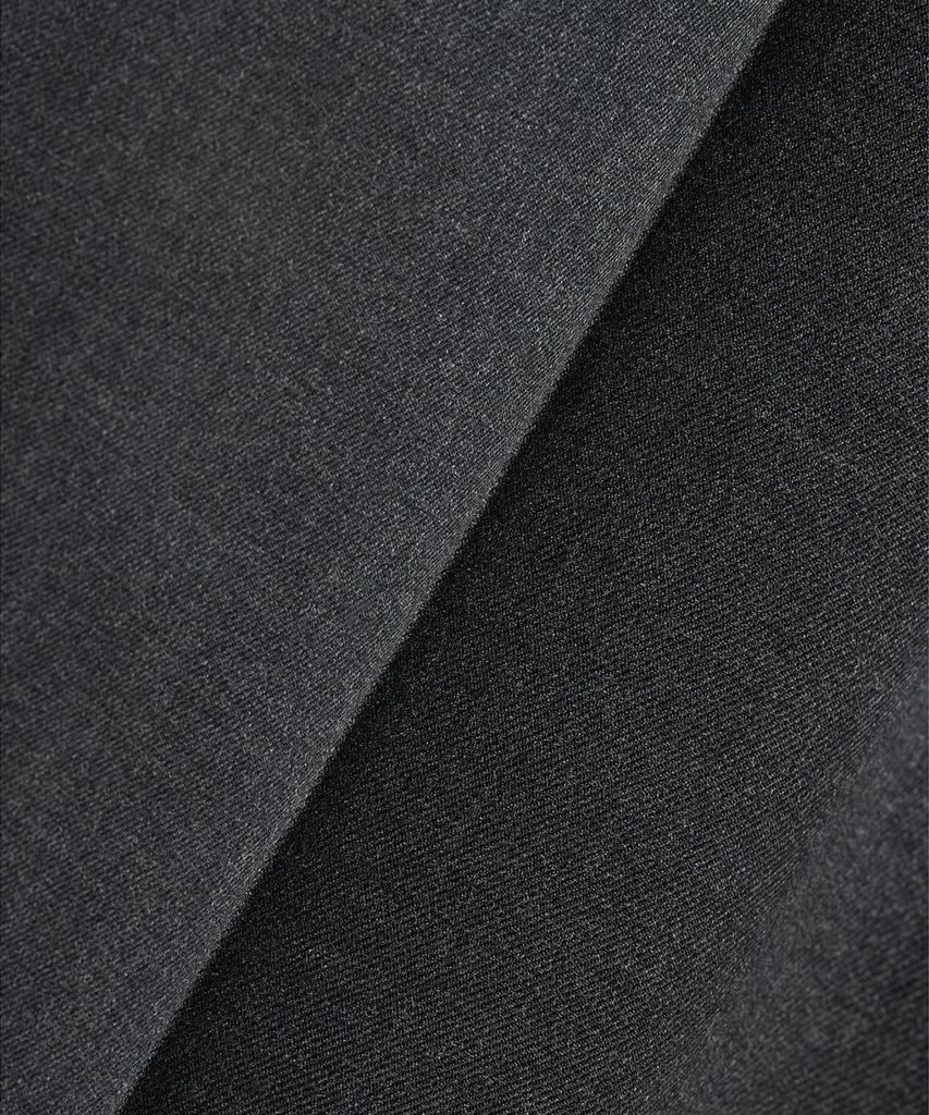 NOIRER Wool One-Tuck Relaxed Slacks (Gray)