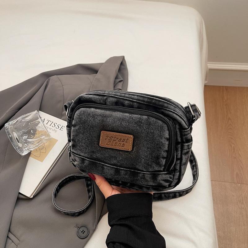 Трендовая джинсовая сумка женская зимняя новая нишевая сумка-мессенджер корейская версия сумка через плечо женская