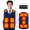 PandaRio Electric Heated Vest Fast 3 Independent Temperature Controls for Front and Large Sizes 12 Front and Back Heating 20000mAh High USB Fully