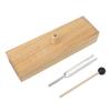 256Hz Tuning Fork with Wood Resonance Box and Hammer Sound Fork Set for Healing Acoustic Experiment Meditation