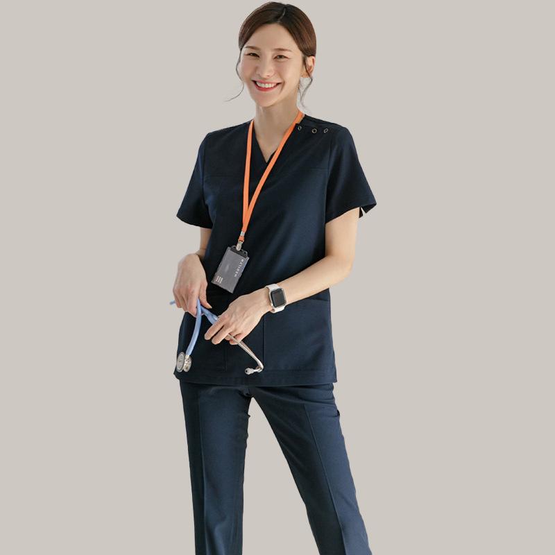 Korean Style Beauty Salon Uniform for Female Beauticians, Stomatologists, and Nurses – Hand Washing and Medical Wear