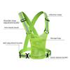 Adjustable Reflective Safety Vest High Visibility Safety Jacket with Strap for Night Work Running Bicycle