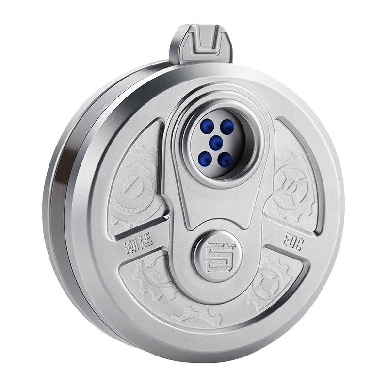 

Dice Roulette Magnetic Push Coin Press Rotating Fidget Roller Spinner Pushing Plate Fingertip Flywheel EDC Stress Relief Toy серебряный
