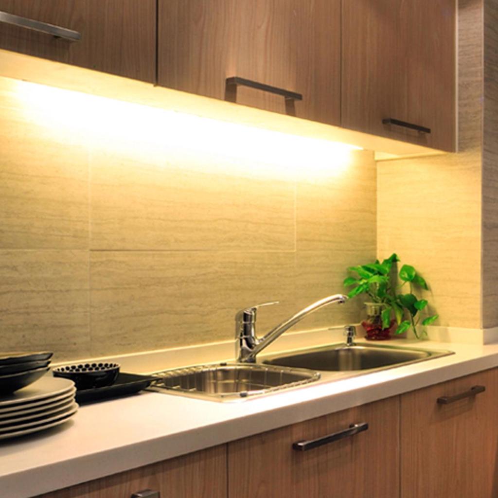 LED შიდა ღამის ნათურა 30/40/50 სმ USB შტეფსელი ხელის ქნევით აქტივაცია 5 ვტ/6 ვტ/7 ვტ კაშკაშა ნათურის ზოლი დახლებისთვის, ნიჟარებისთვის, გარდერობებისთვის, მაგიდებისთვის