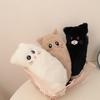 Cute Cat Plush Pencil Case With Zipper Organizer For Students And Gift Use