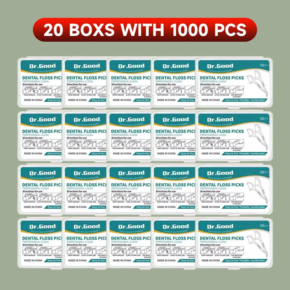 

50/150/300/600/1000 шт. зубочистки с зубной нитью, инструменты для ухода за полостью рта