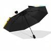 1pc Adorable Cartoon Character Ice Cream Cone Umbrella - Automatic Opening/Closing, Foldable Design, Outdoor Use, Festival Gift for Fans and Travelers