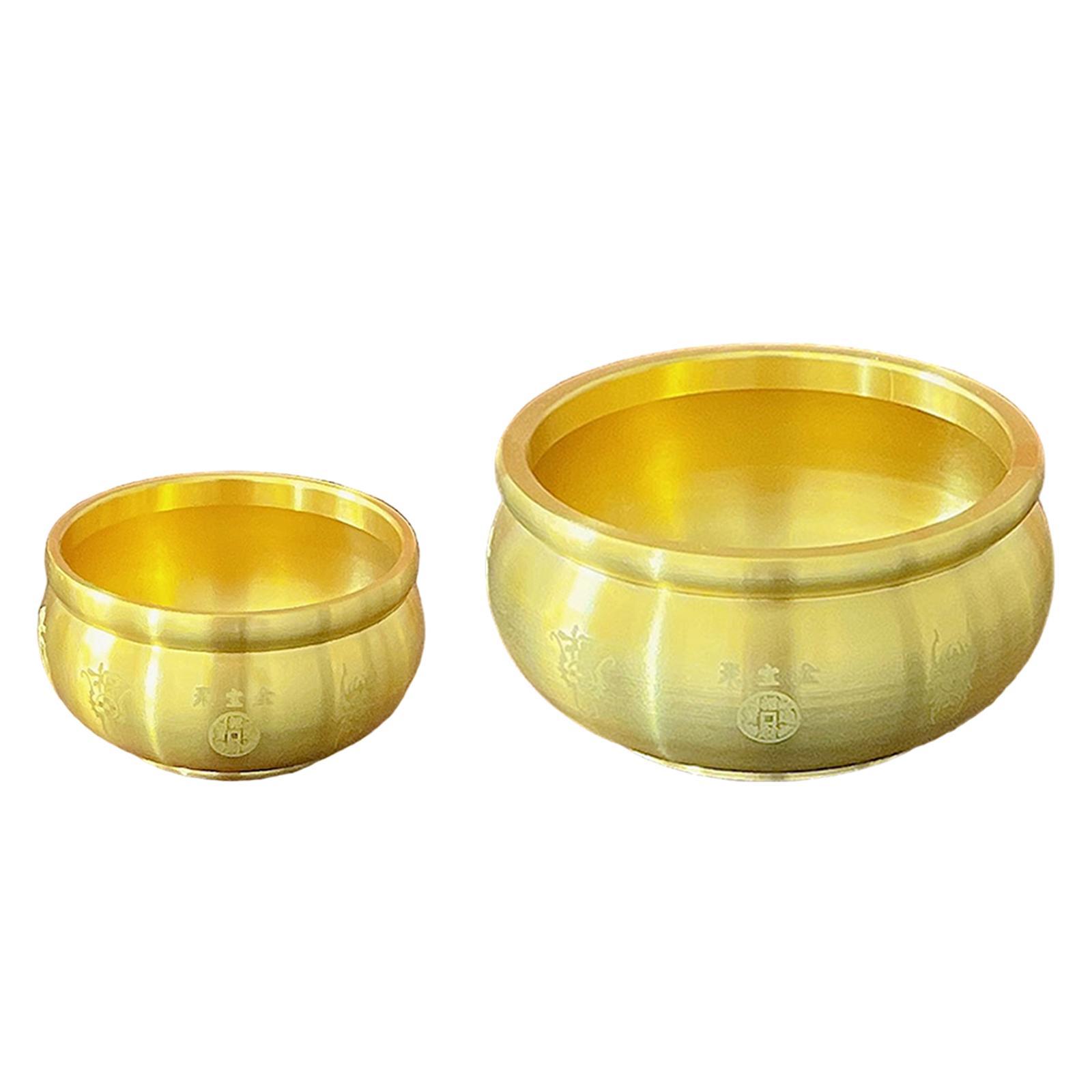 

Feng Shui Treasure Bowl Desktop Ornament Gift Decor Luck Fu Bowl Creative Statue Small