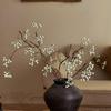 High-End Wabi-Sabi Bionic Floral Art: Horse Chestnut & Artificial Flower Bouquet for Living Room Arrangement.