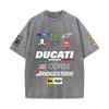 2026 Letní závodní oblek Ducati F1 Tým Red Bull Verstappen Uniforma Krátký rukáv Vintage praná trička Kulatý výstřih Trička