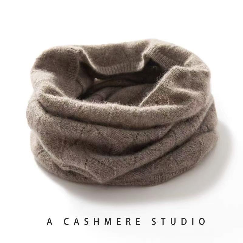 Unisex 100% Pure Wool Neck Gaiter: Windproof Cold Protection Knit Scarf for Autumn верблюд