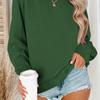Neck 17 Colors Pullover Crew Sweatshirt Casual Long Sleeve Sweatshirt For Fall Winter Womens Clothing
