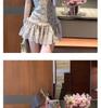 Waist-Cinching 2026 Floral One-Shoulder Short Dress with Elastic Waist - New Summer Style for Women