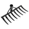 Manganese Steel Rake Perfect For Small Lawn Maintenance Efficient Soil Aeration