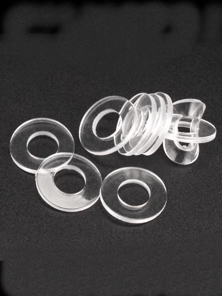 PVC Waterproof Insulating Gasket: Leakproof, Transparent Soft Pad Round Washer.